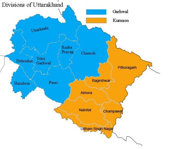 Map Of Uttarakhand